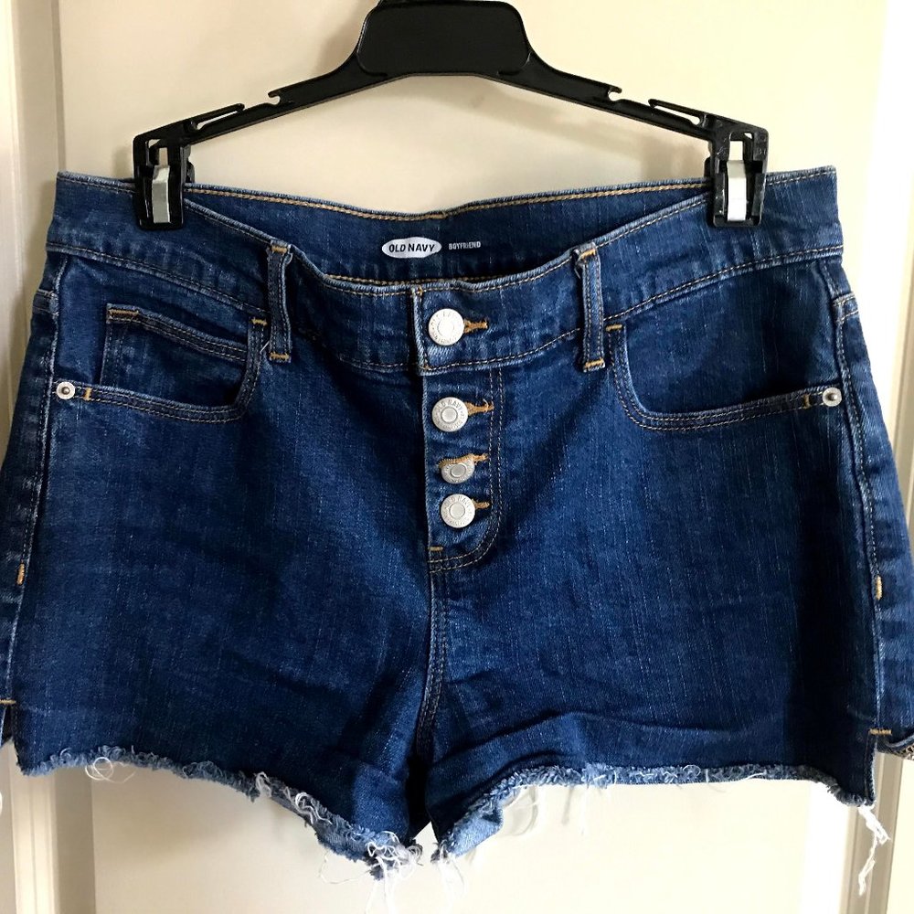 Old Navy Boyfriend Button Fly Cut Off Shorts